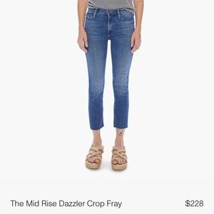 Mother size 30 Mid Rise Dazzler Crop Fray
Wash: We're All In This Together NWOT